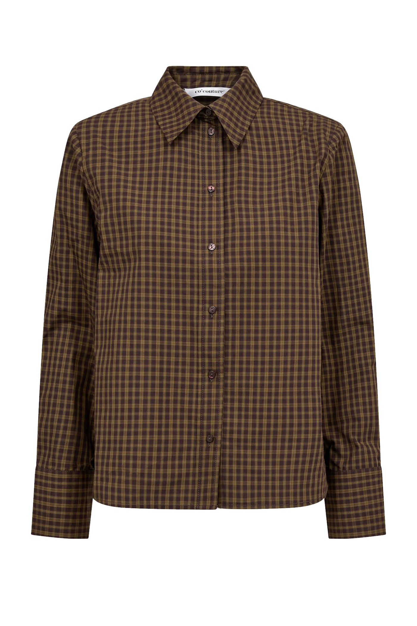 TeffaCC Padded Check Shirt 60009-Olive - 500196