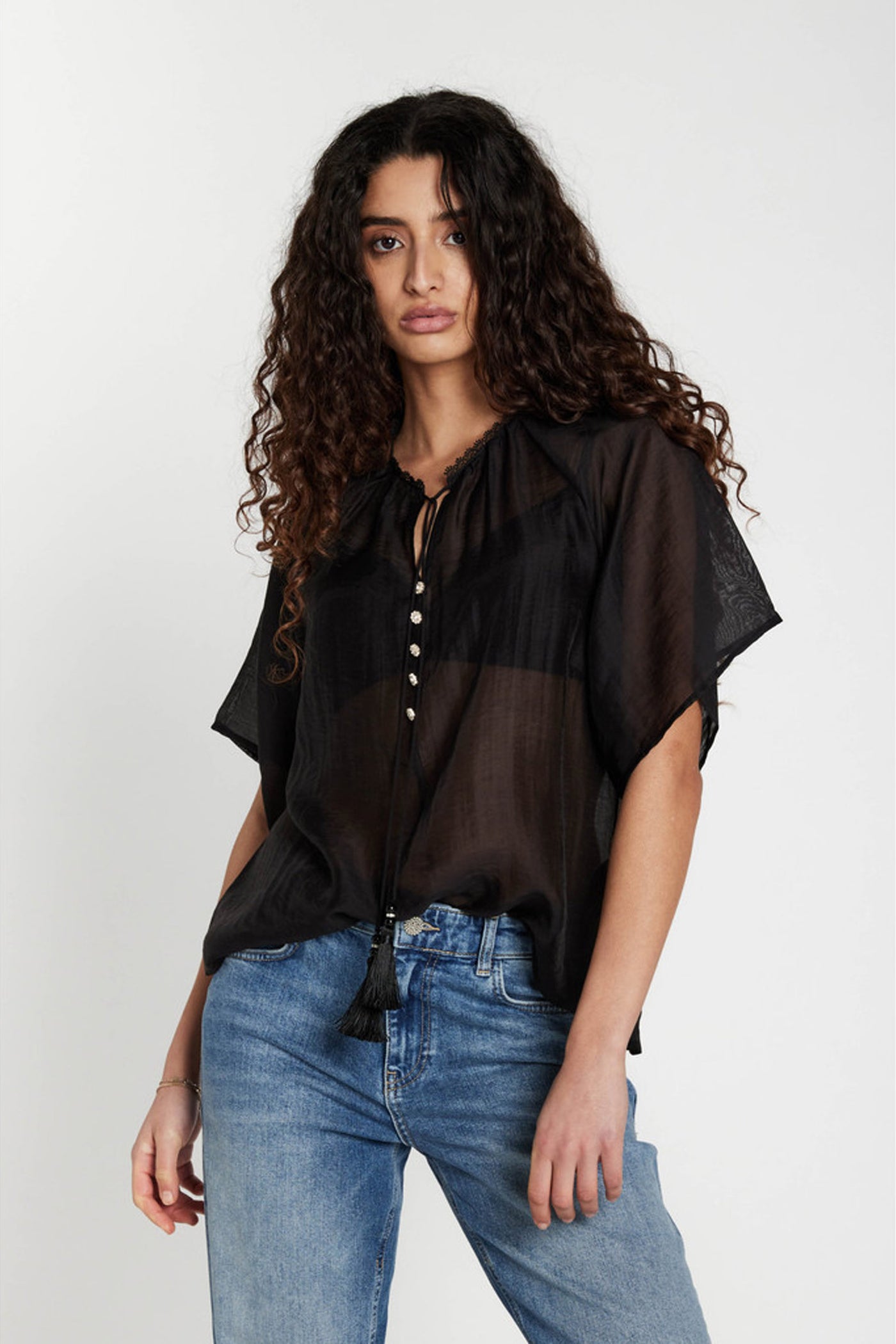 TelleaBBKarlya blouse Black - BBW5008