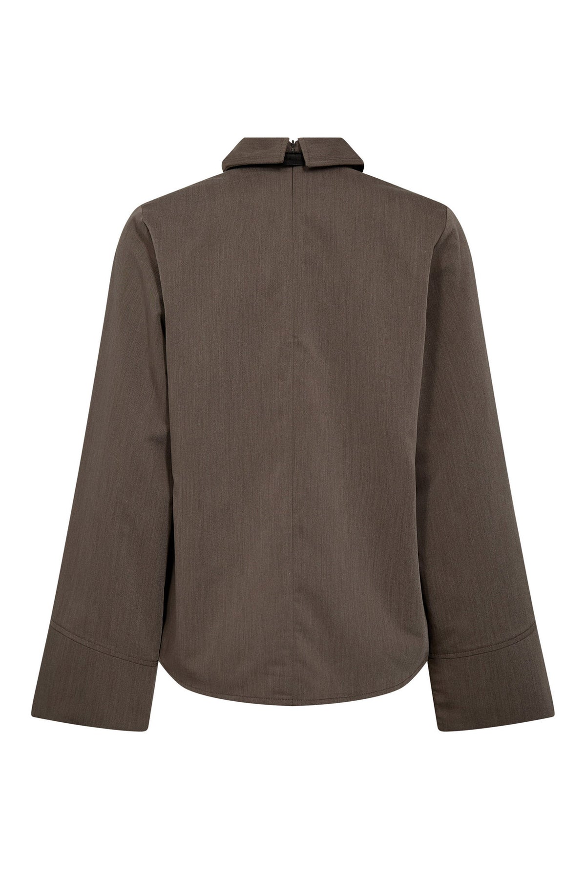 TengaCC Tie Blouse 154-Walnut - 45044