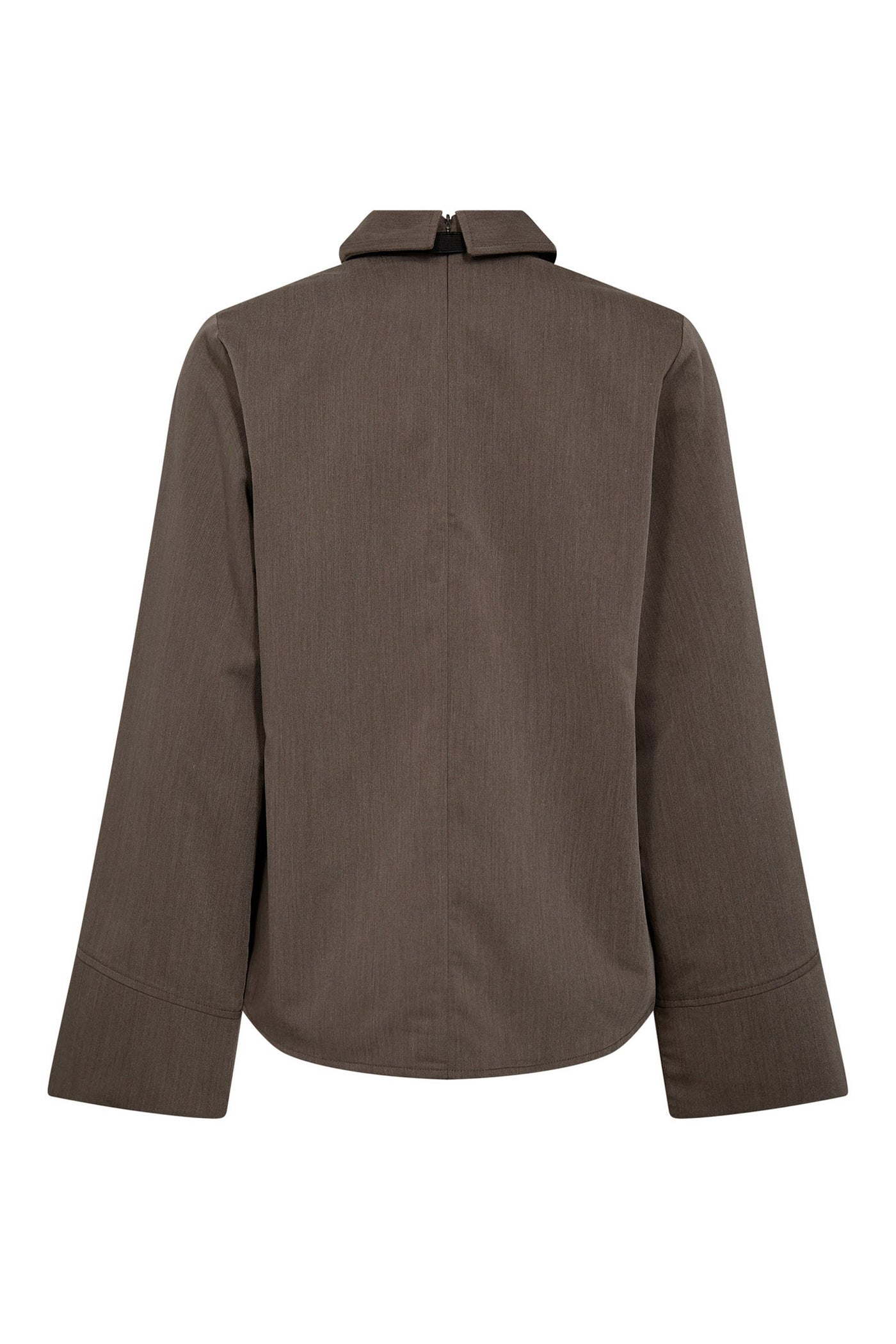 TengaCC Tie Blouse 154-Walnut - 45044