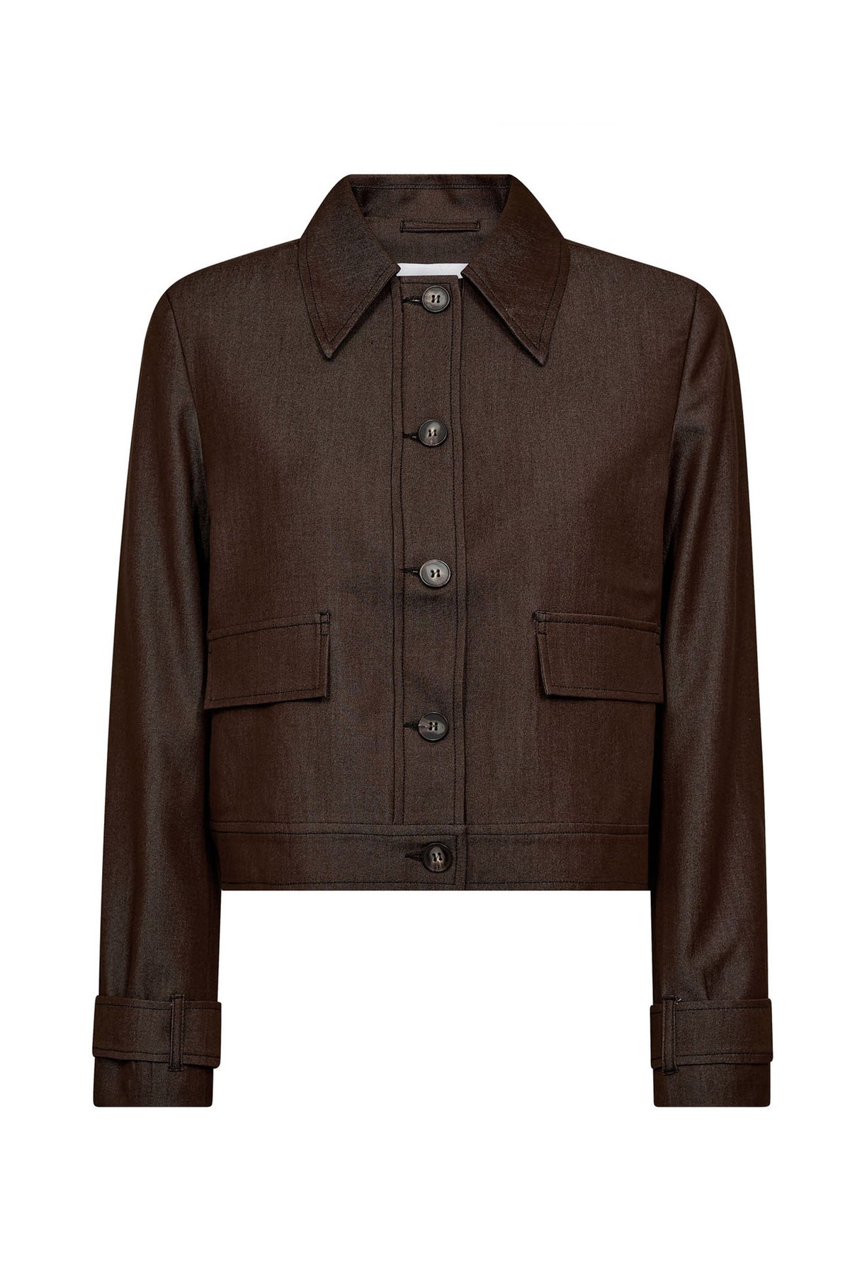 TerryCC Denim Jacket 145-Dark Brown - 30325