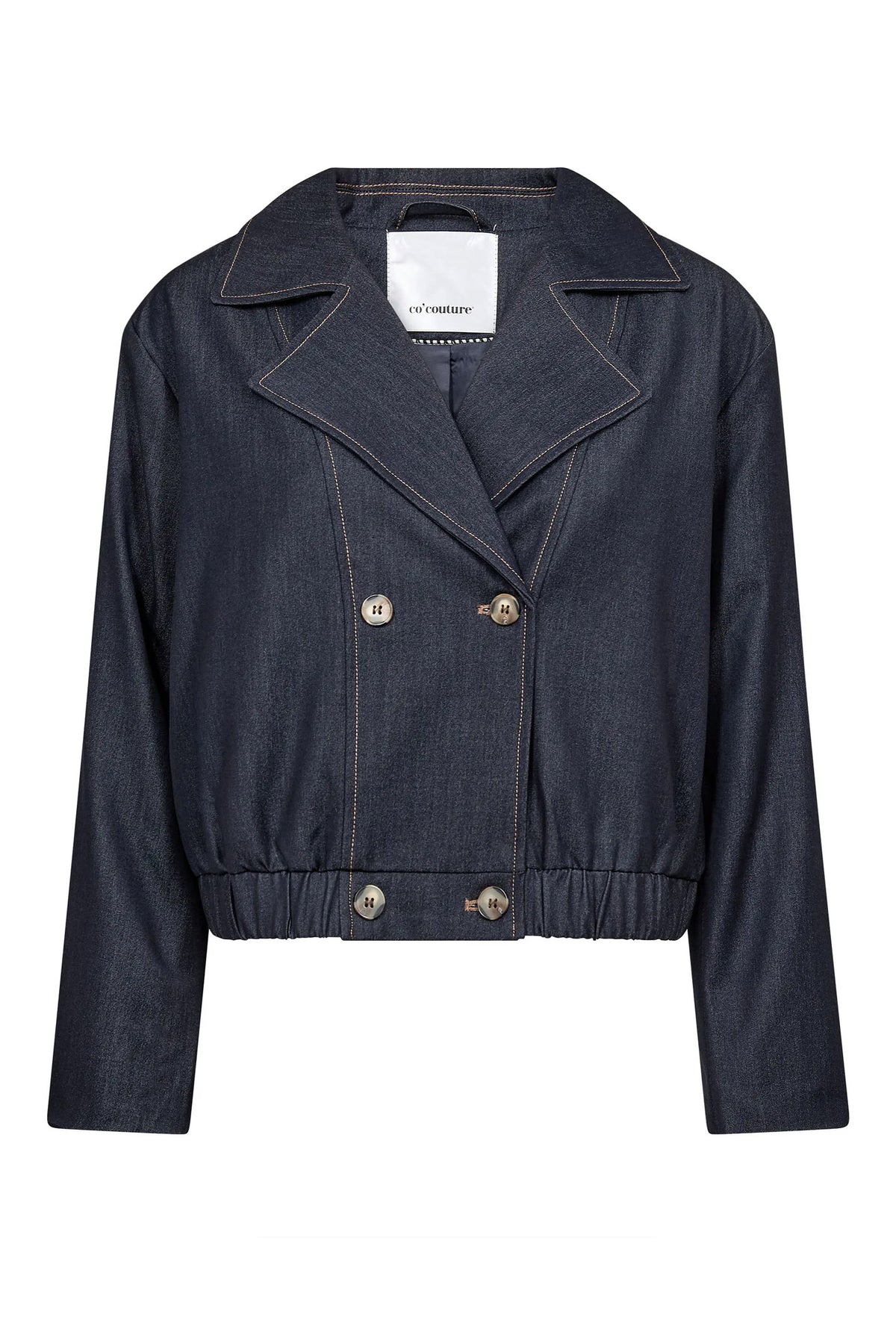 TerryCC Double Breasted Blazer 45006-Navy Denim - 500106