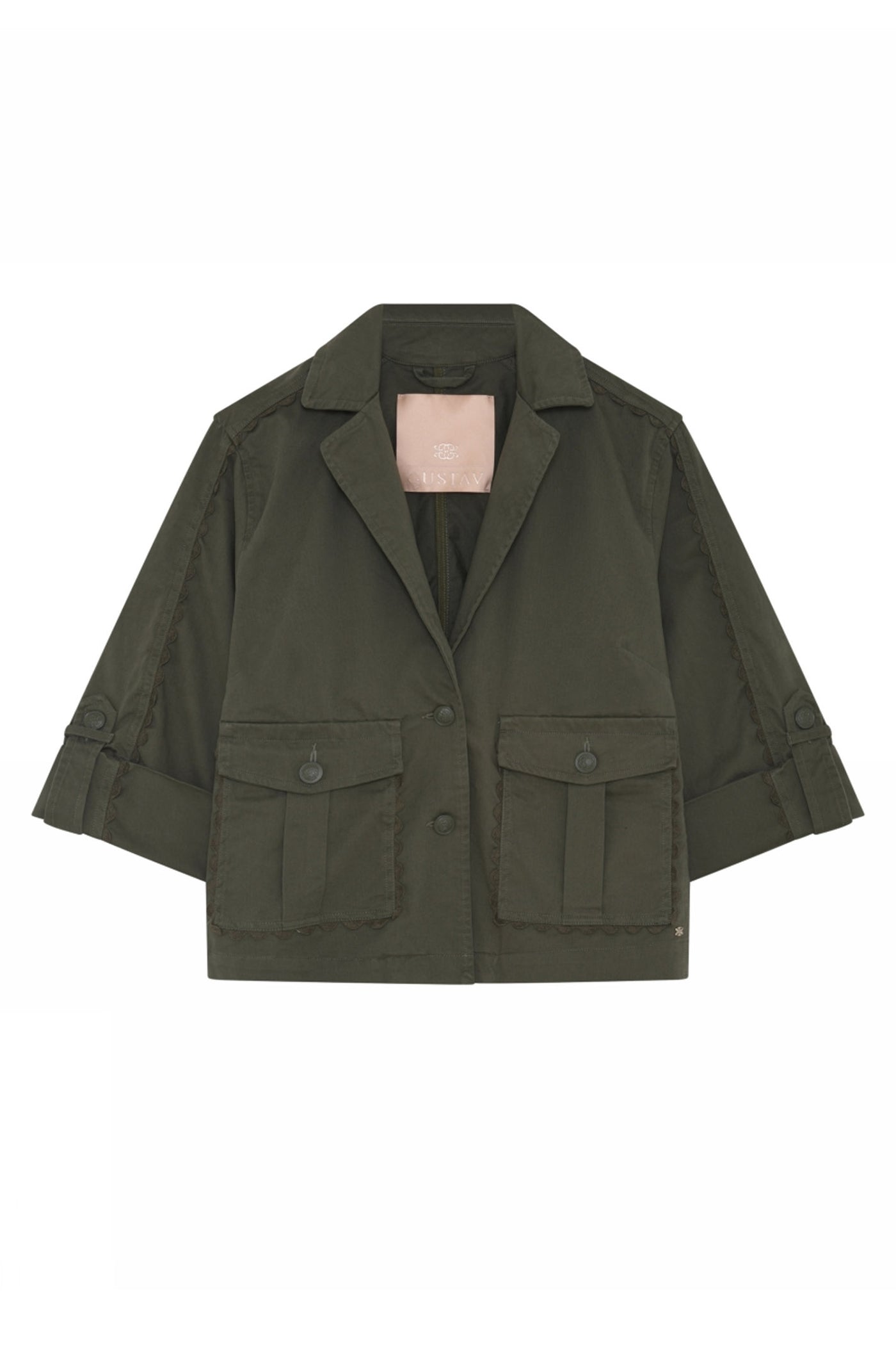 Thala, short trench coat 3215-Grape Leaf - 60311/6560