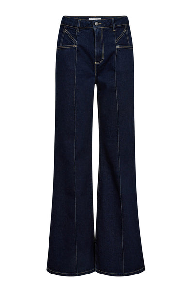 TheoCC Wide Jeans 555-Dark denim - 31604 Thumbnail