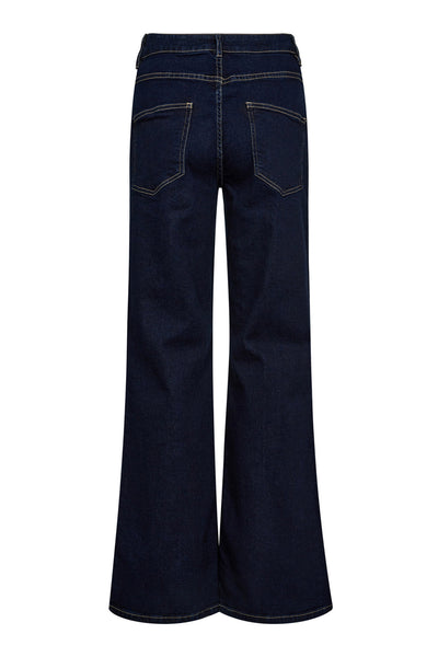 TheoCC Wide LL Jeans 555-Dark denim - 31652 Thumbnail