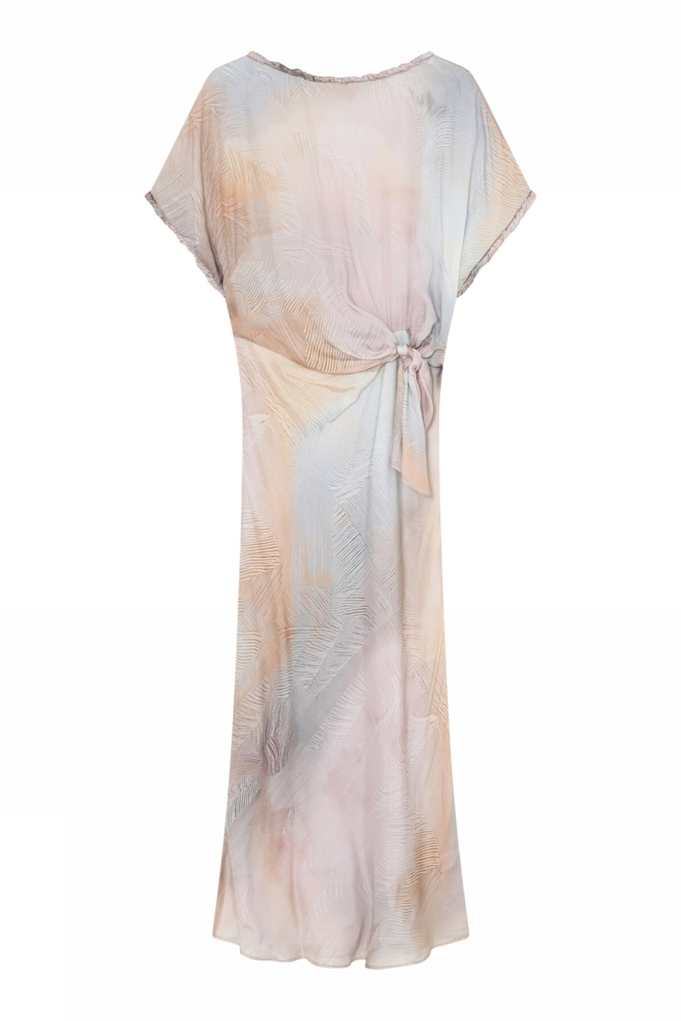 Tiara, long dress 82037-Beige/Blue - 61508/7355