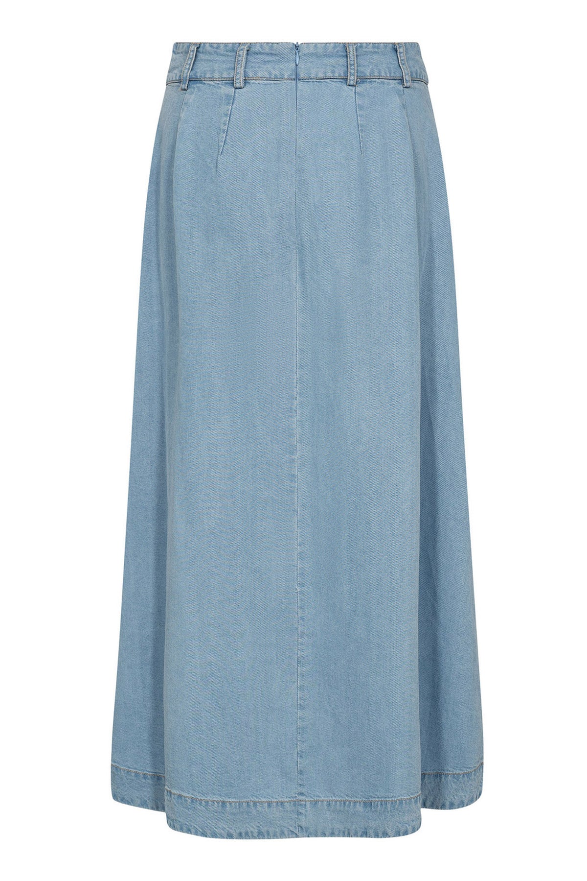 TillyCC Anya Pleat Skirt 114-Fade Denim - 44017