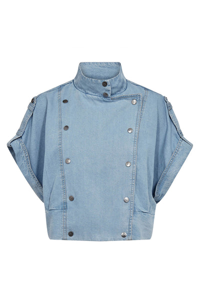 TillyCC Vest 114-Fade Denim - 40050 Thumbnail