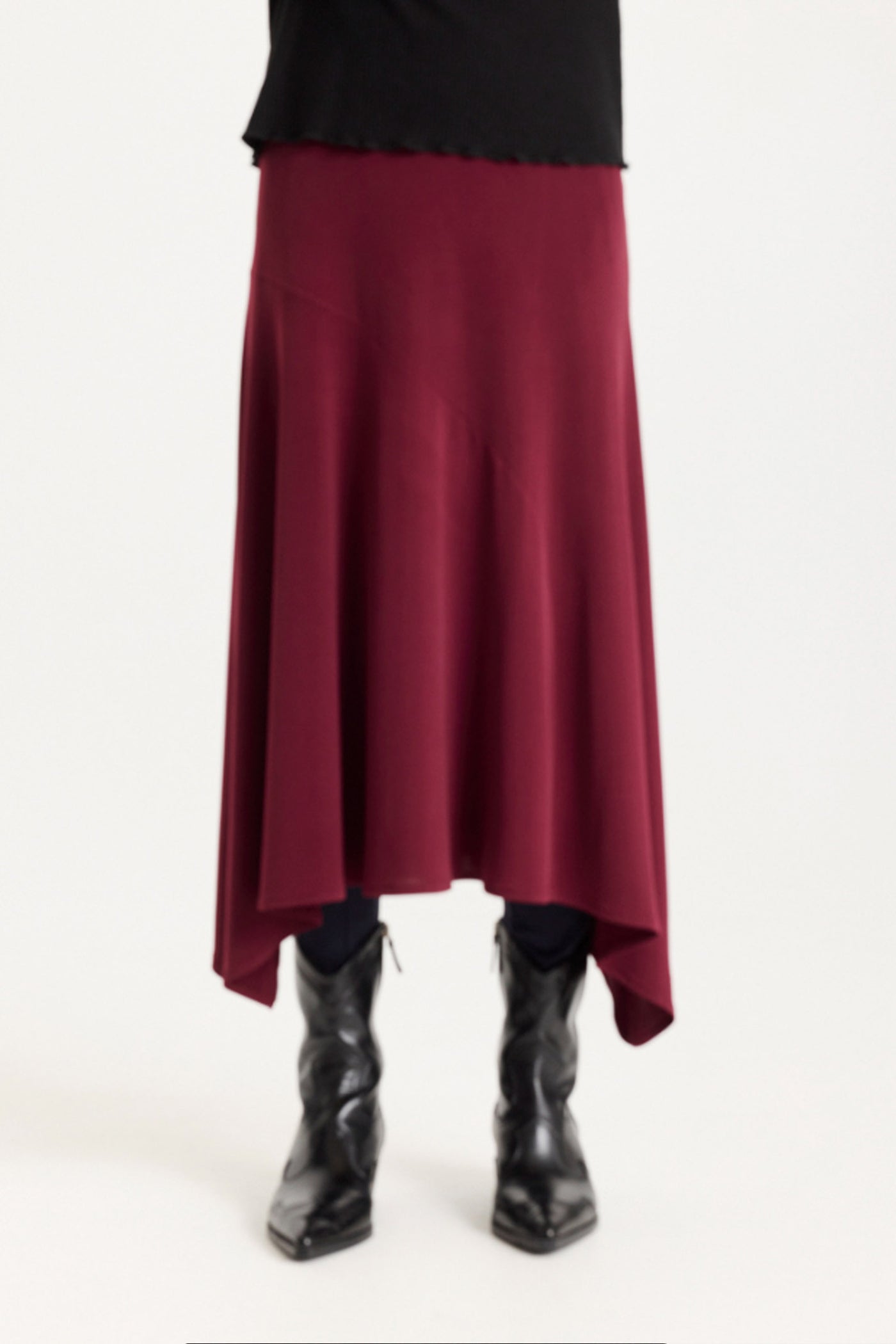 Tina skirt Burgundy - 16898