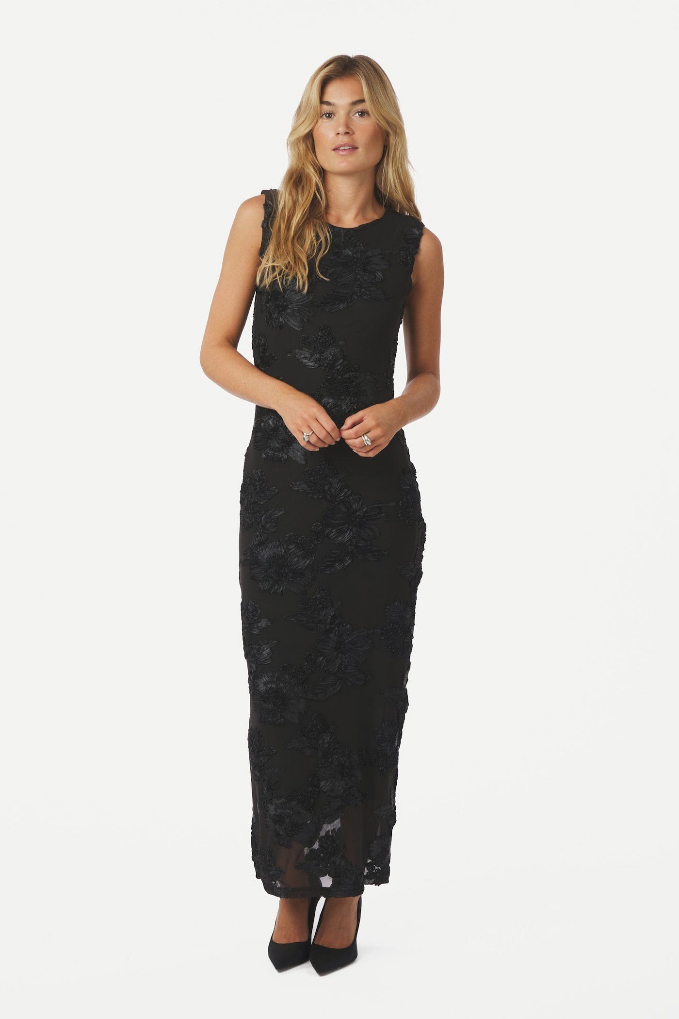 Tiranna Big Flower Mesh Black - 166824