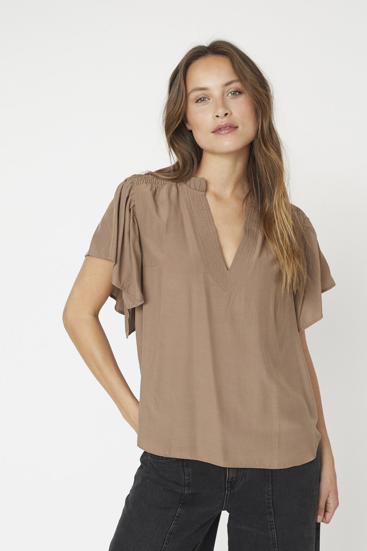 ToraCC Frill V-top 154-Walnut - 35841