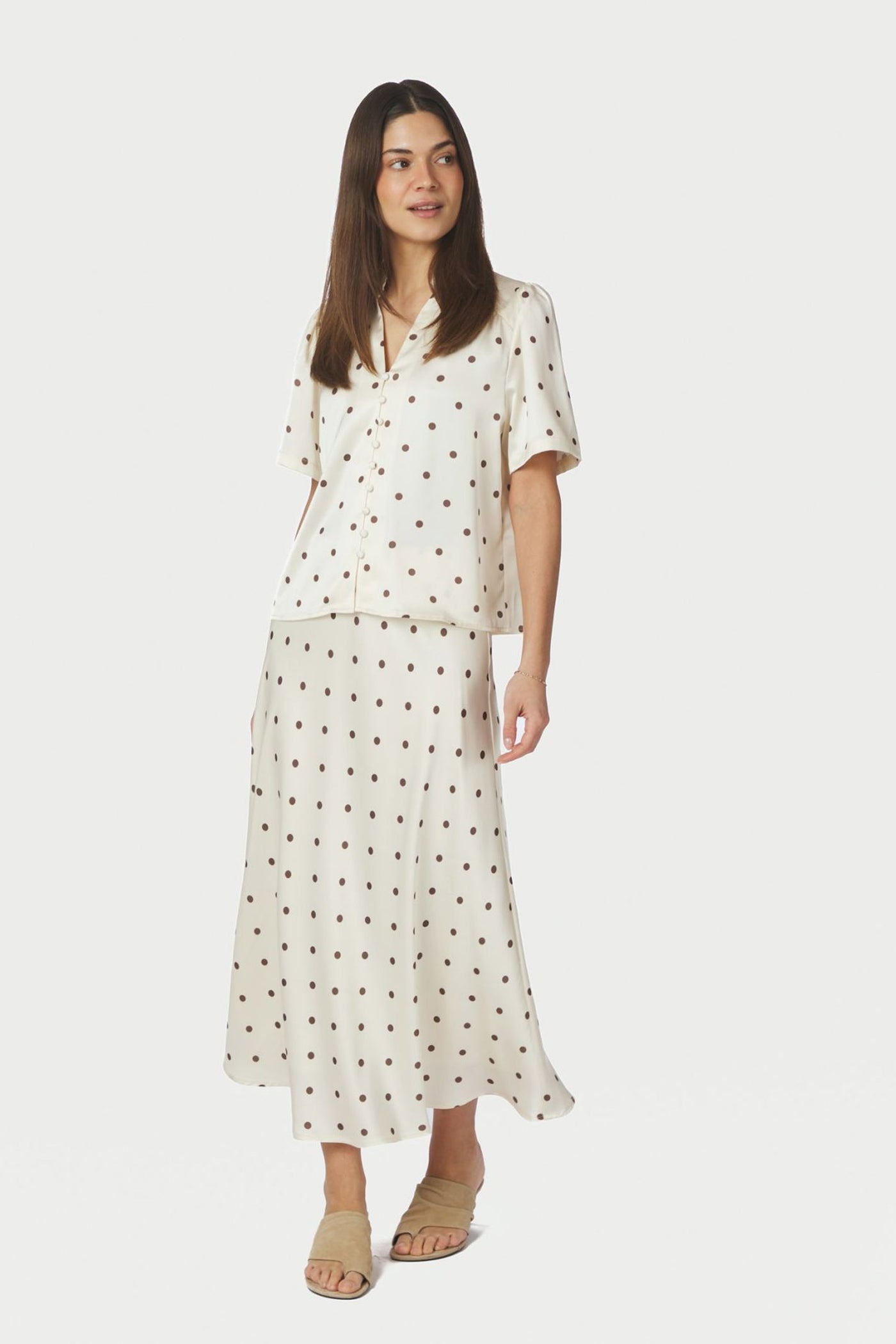 Torana Dotted Blouse Creme - 169367