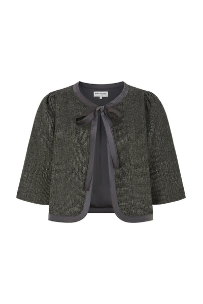 Trinell Short Jacket 3/4 Dark Mokka - 26474-6016 Thumbnail
