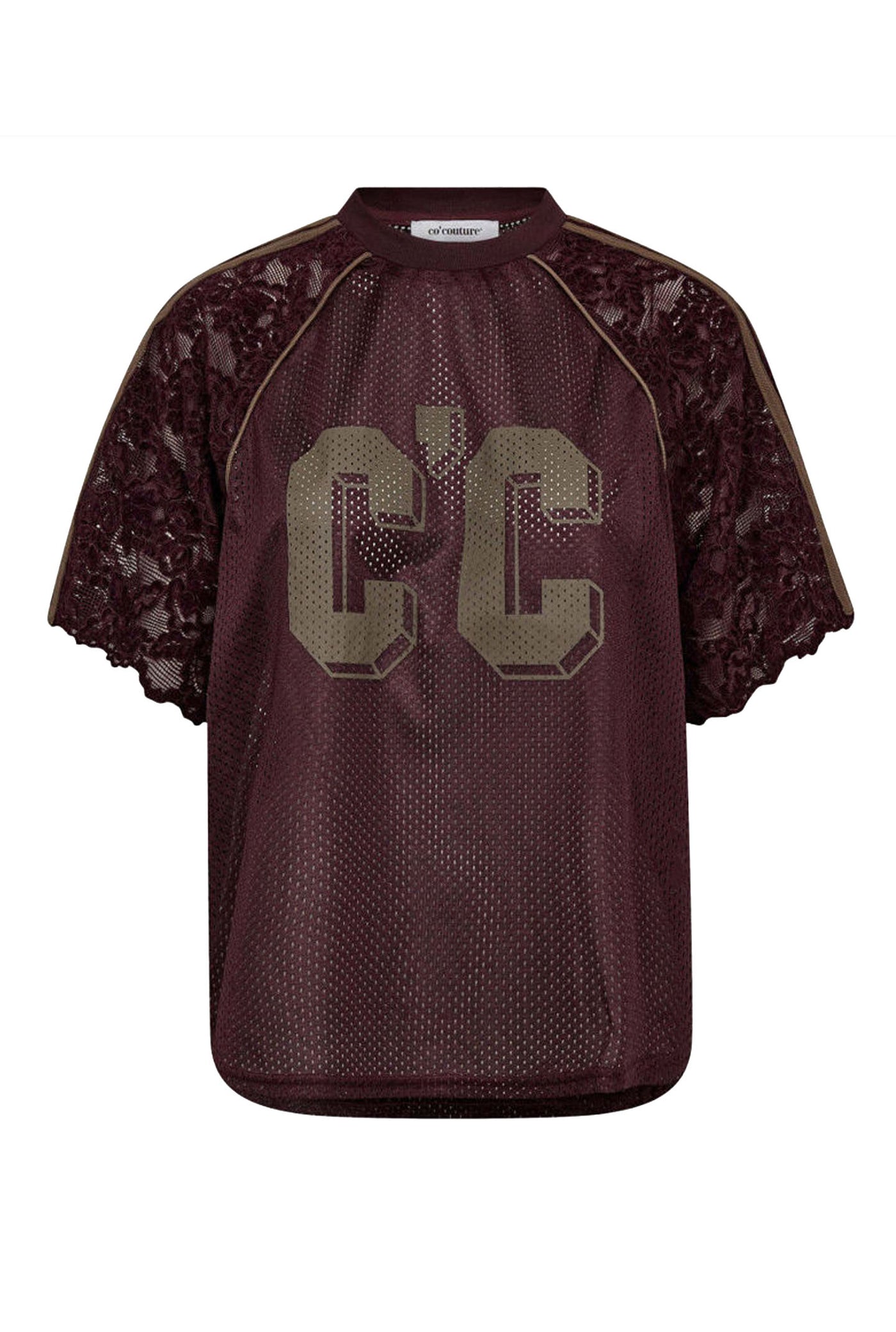 TreyCC Lace Tee 154-Walnut