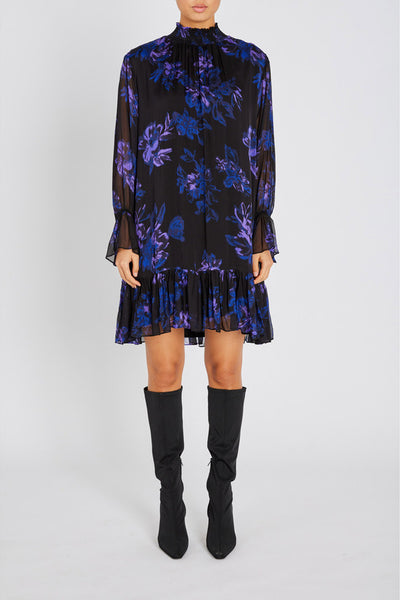 TrilobaBBViljas Dress Purple Flower - BBW4760 Thumbnail