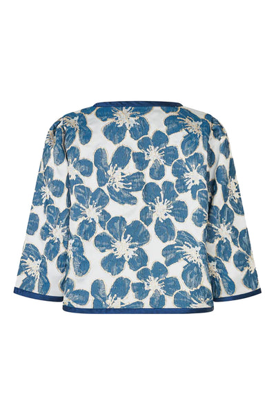 Trinell Short Jacket 3/4 Blue - 26185-6025 Thumbnail