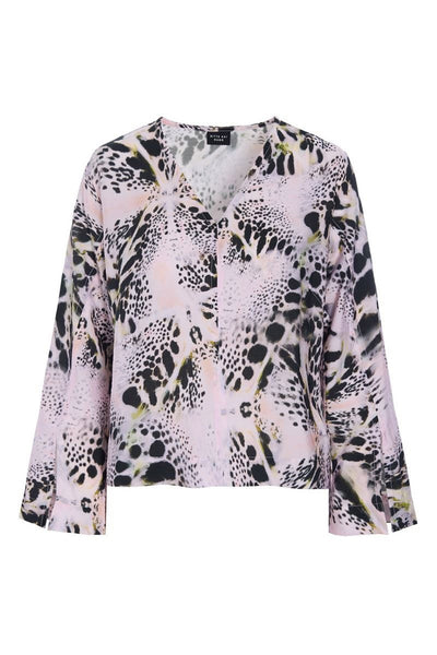 Tsuki bluse med v-hals KALEIDOSCOPE ORCHID - 262-2470-5712 Thumbnail