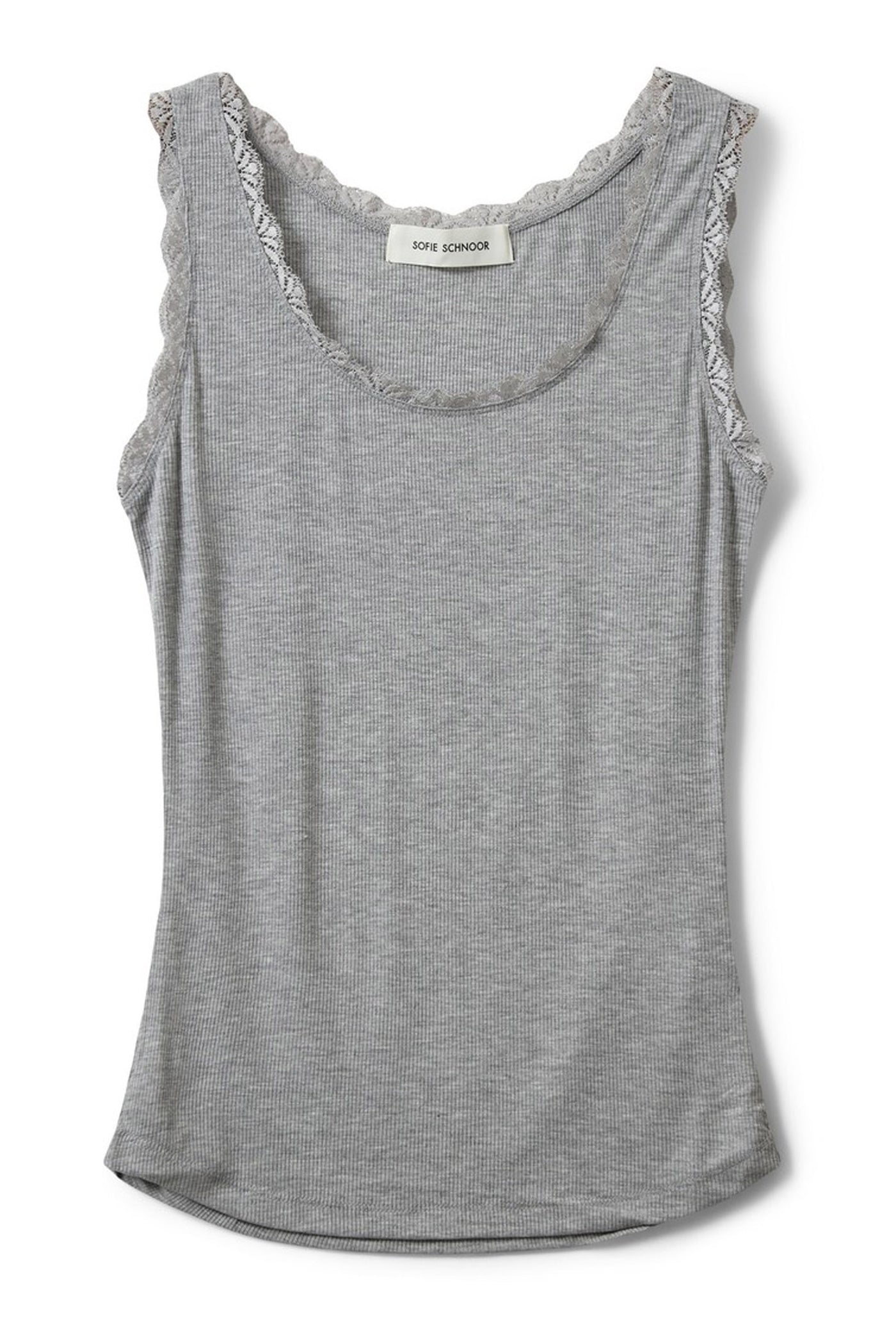 ULRIKKESW TOP 8000 Grey mel - SNOS245