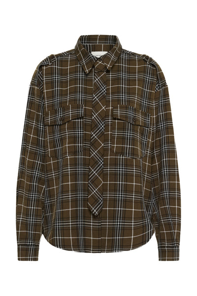 GZaleya shirt green olive check - 109881 - 10911461 Thumbnail