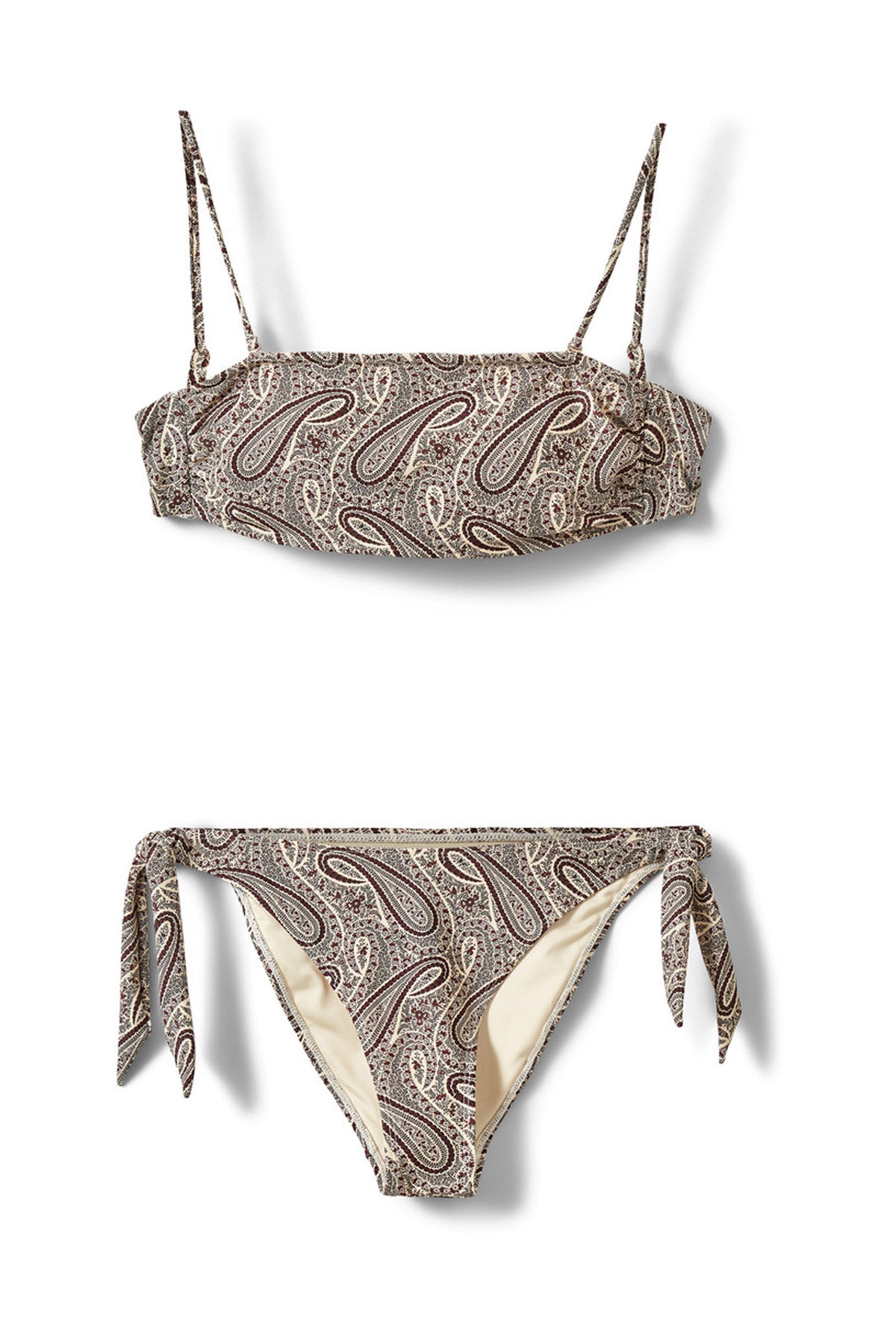 VAGASW PAISLEY PRINT BANDEAU B 4170 Bordeaux mix Paisley - S262396