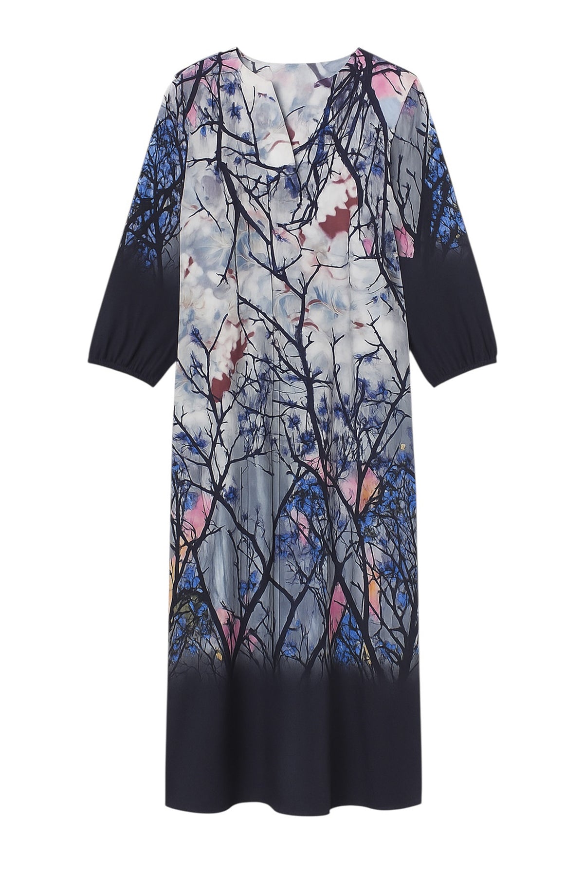 VANYA.EA25 NAVY LEAVES - VANYA.EA25