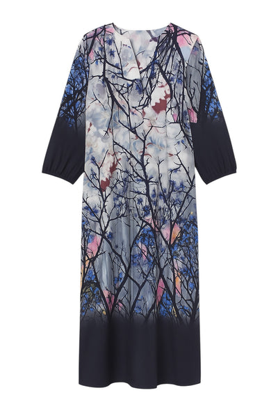 VANYA.EA25 NAVY LEAVES - VANYA.EA25 Thumbnail