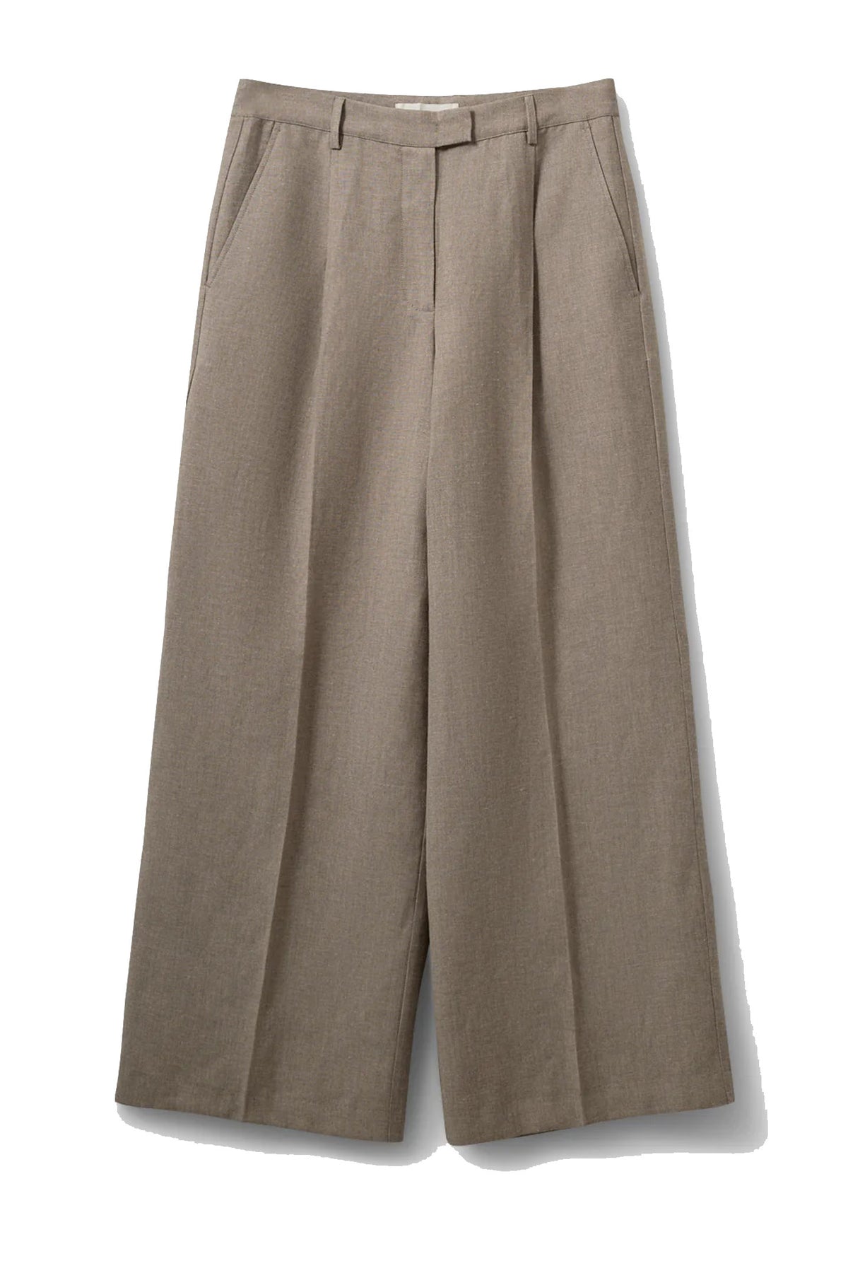 Izrasw Linen Mix Trousers Dark Sand - S262236