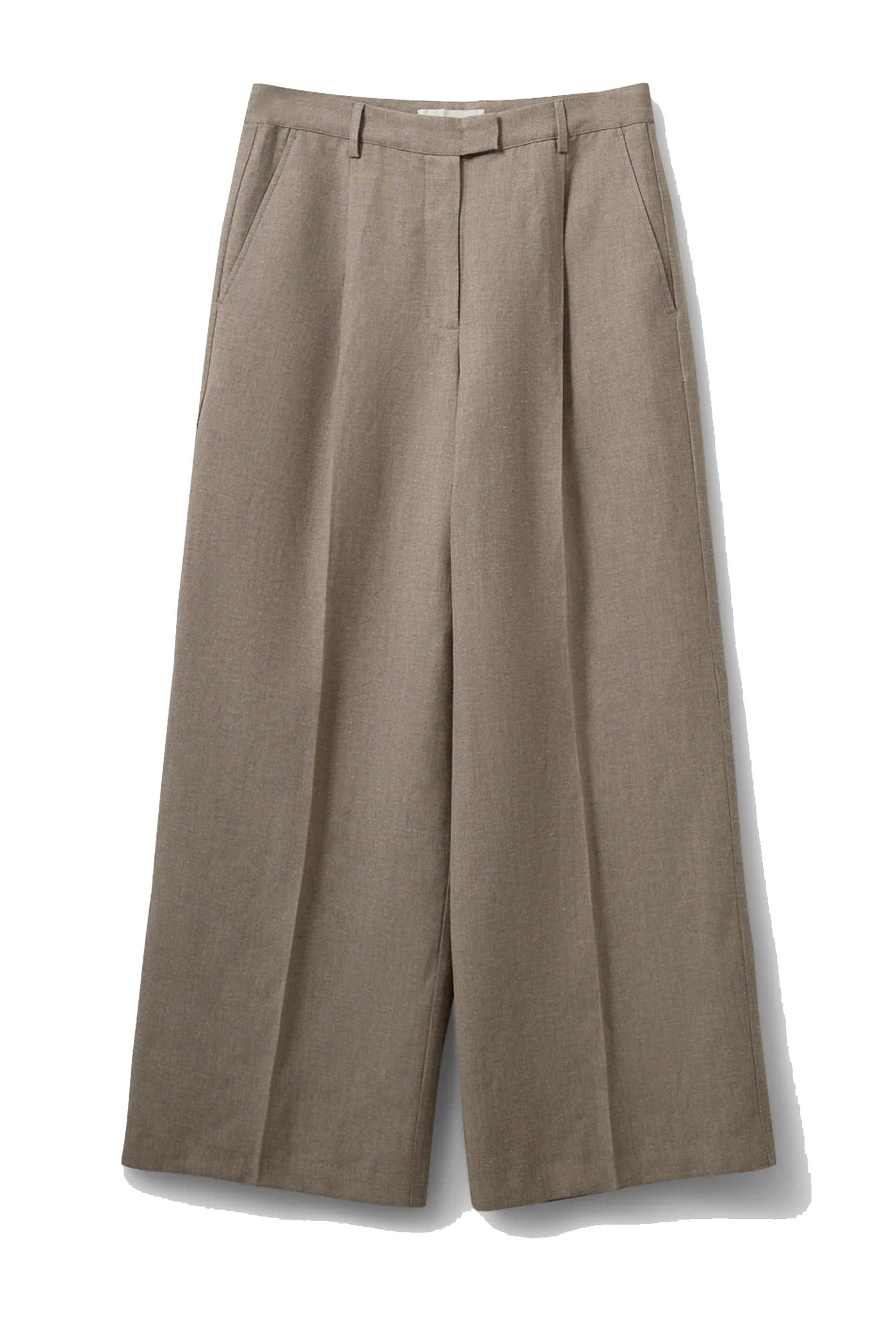Izrasw Linen Mix Trousers Dark Sand - S262236