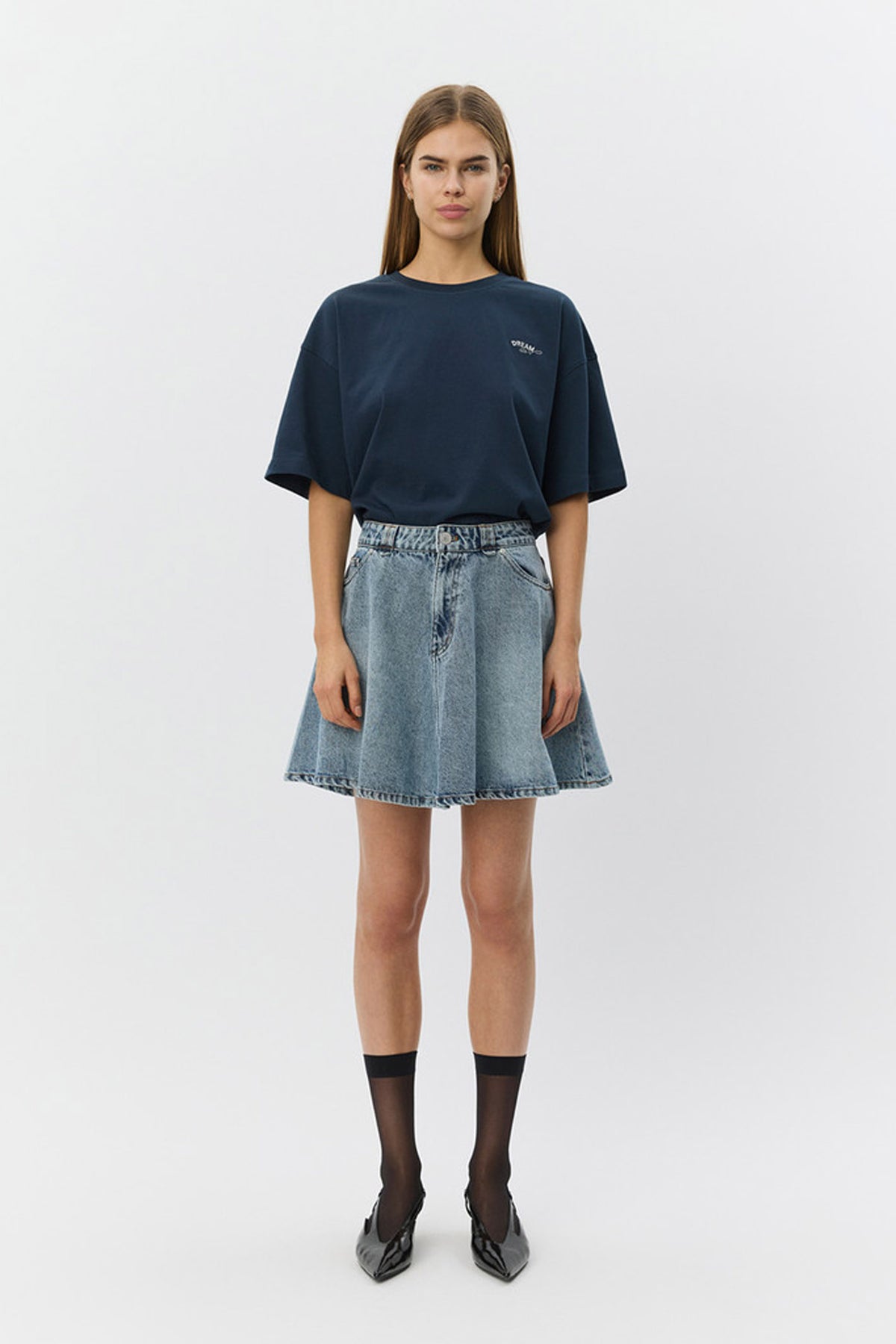 VERASW BOXY T-SHIRT 5119 Navy Blue - S261430