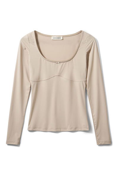 VICTORIASW LONG-SLEEVE T-SHIRT 7105 Light Sand - S261406 Thumbnail