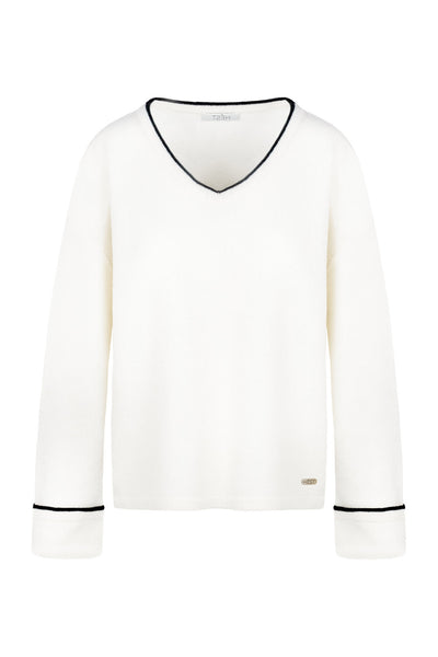 VIVIENNE Sweater 0003 White Alyssum - 2610120542 Thumbnail
