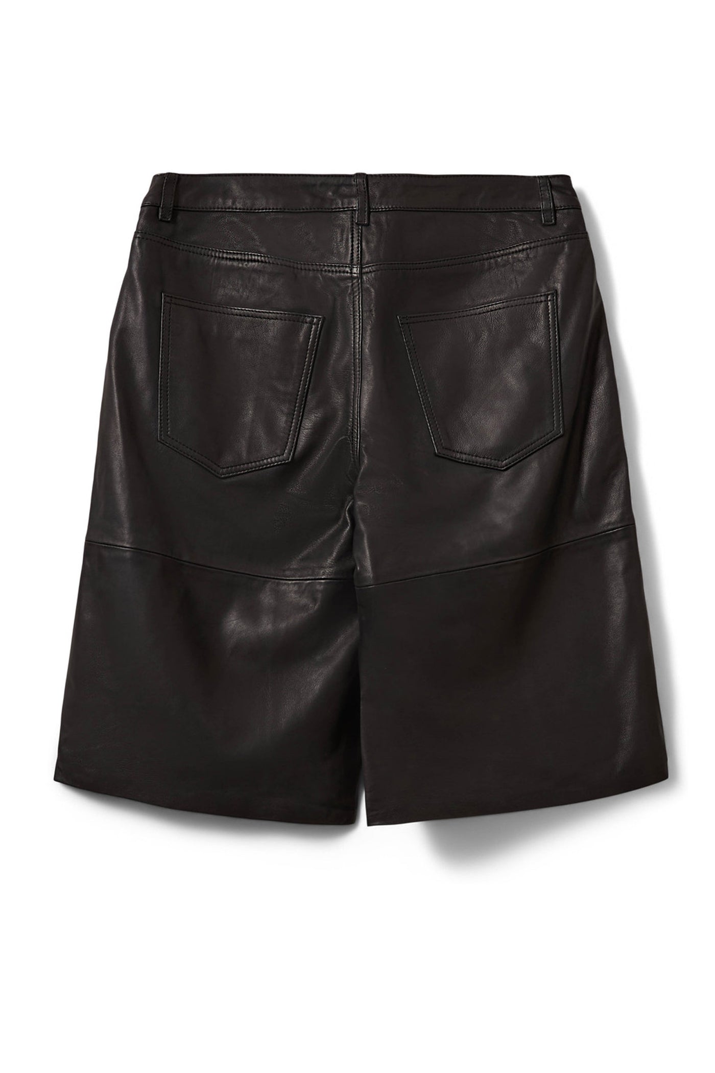 VOKESW LEATHER SHORTS 1000 Black - SNOS471