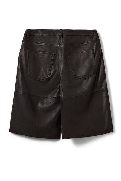 VOKESW LEATHER SHORTS 1000 Black - SNOS471 Thumbnail