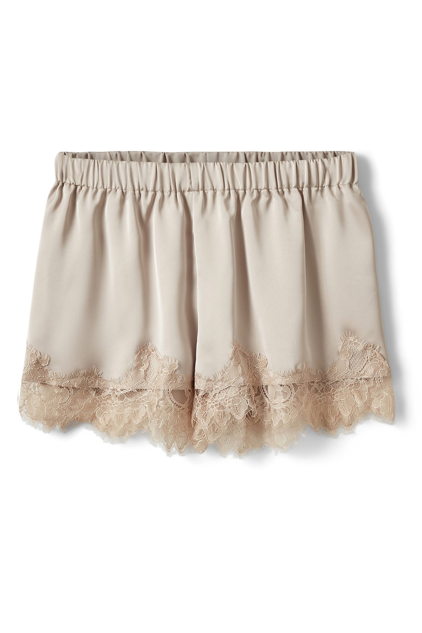 Vada Lace Detailed Shorts Feather Gray - S262326