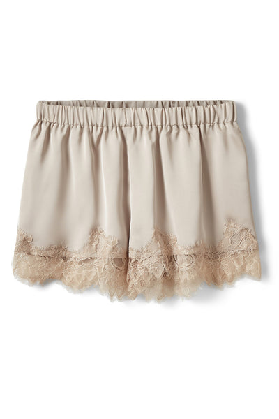 Vada Lace Detailed Shorts Feather Gray - S262326 Thumbnail