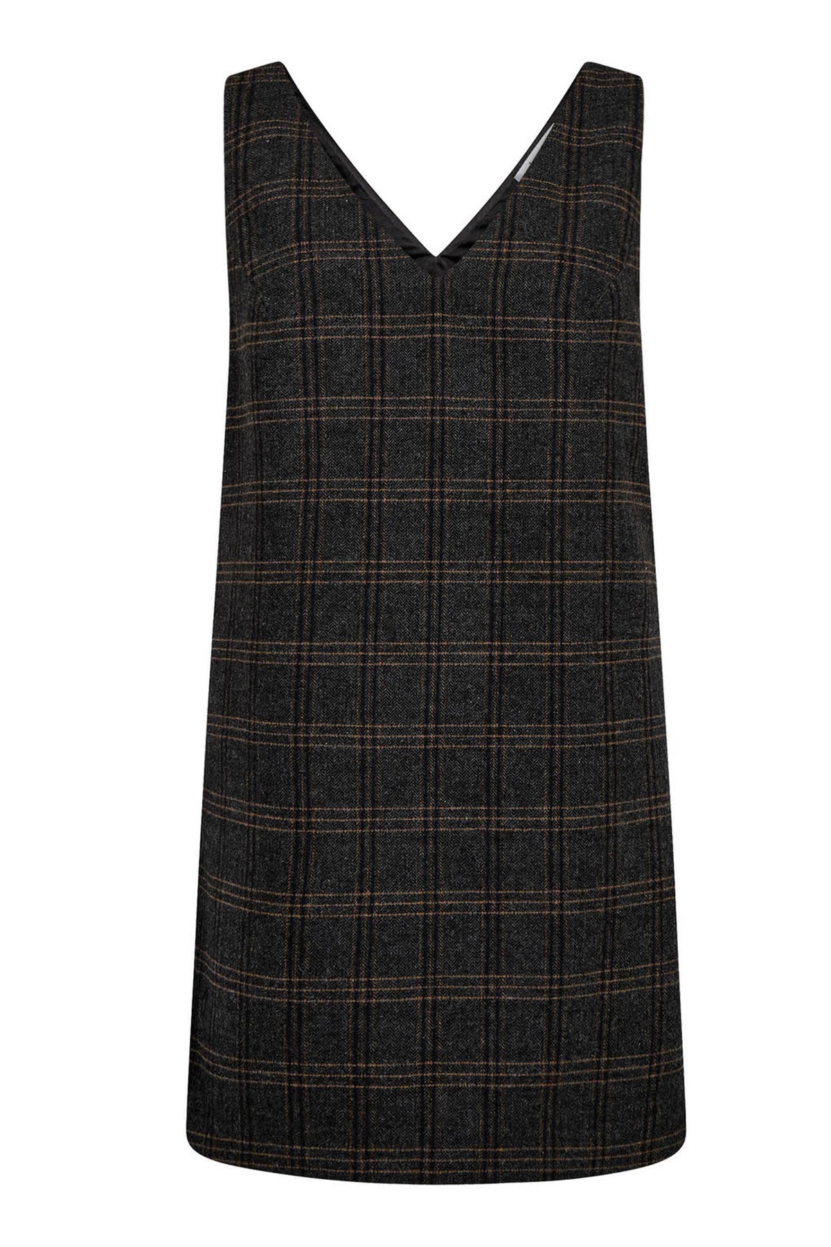 ValerieCC Spencer V-Dress 140-Dark Grey - 36523