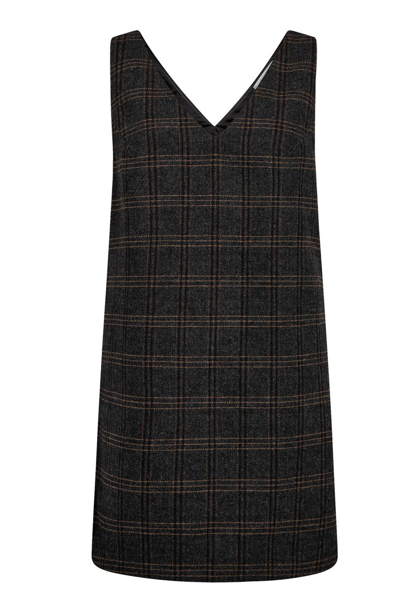 ValerieCC Spencer V-Dress 140-Dark Grey - 36523