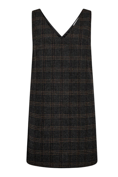 ValerieCC Spencer V-Dress 140-Dark Grey - 36523 Thumbnail