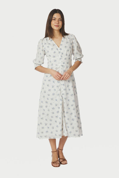 Valley Flowing Dress Light Blue - 169387 Thumbnail