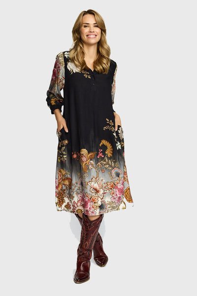 Valmas BLACK FLOWERS - 1021423 Thumbnail