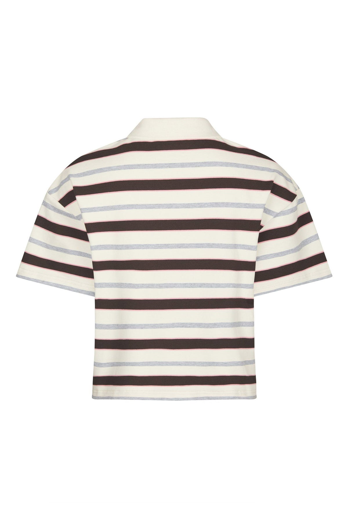 Vennera Triple Stripe Polo Tee Grey - 170025