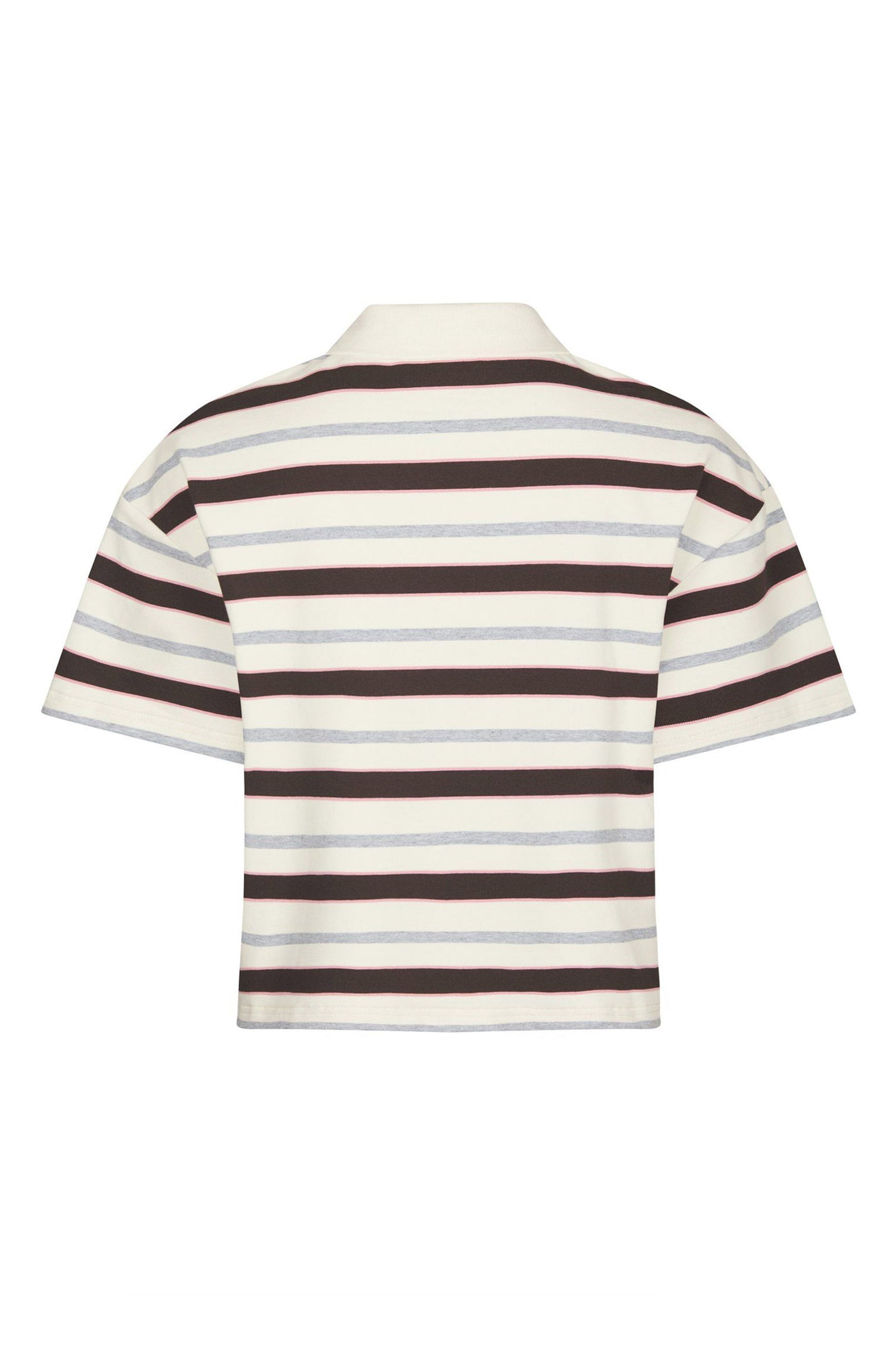 Vennera Triple Stripe Polo Tee Grey - 170025