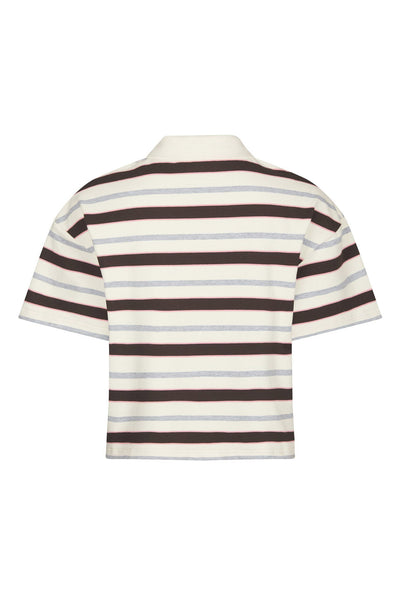 Vennera Triple Stripe Polo Tee Grey - 170025 Thumbnail