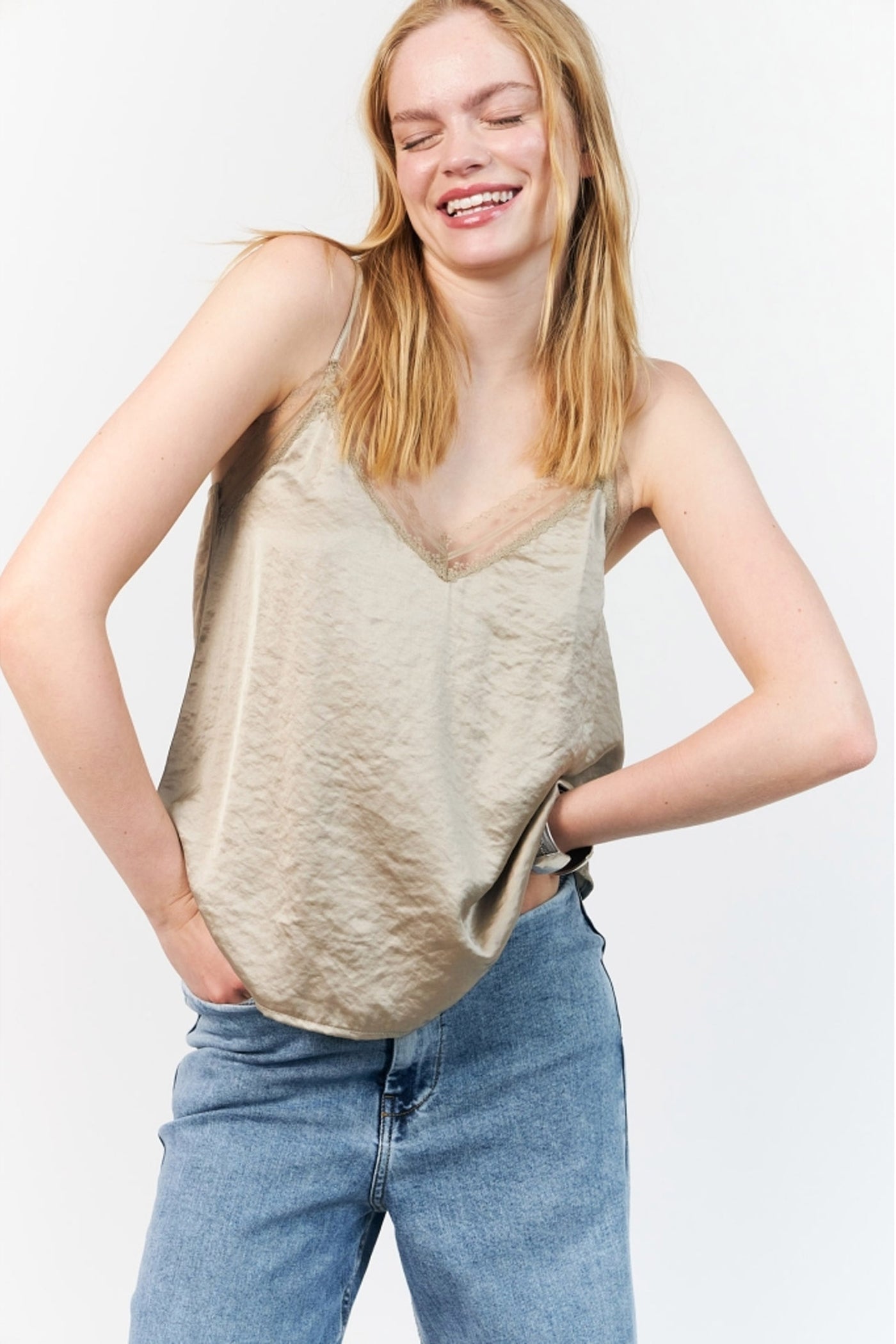 Vianell Top Sl Beige - 26252-1017