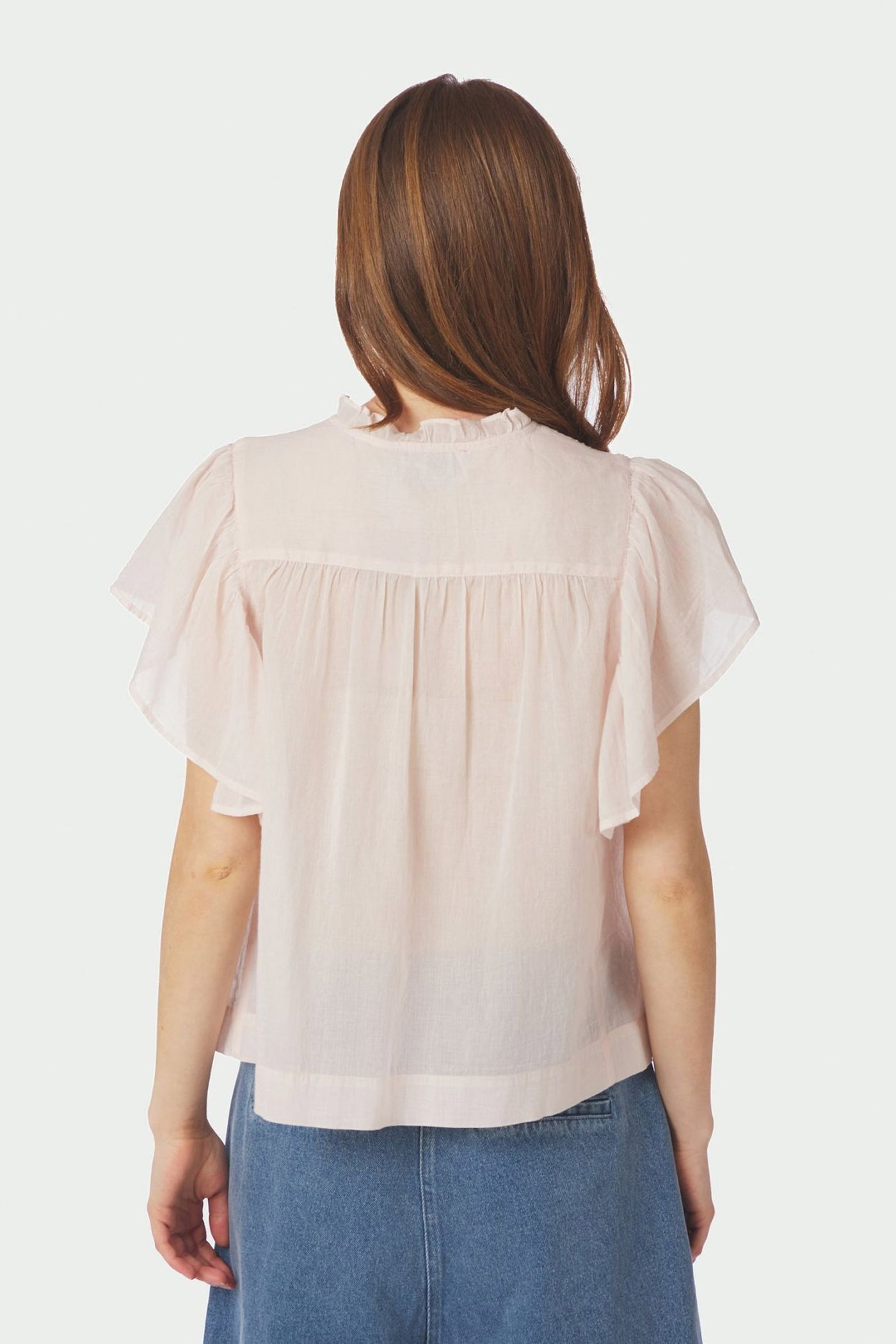 Vinsa S Voile Top LIGHT PINK - 169039