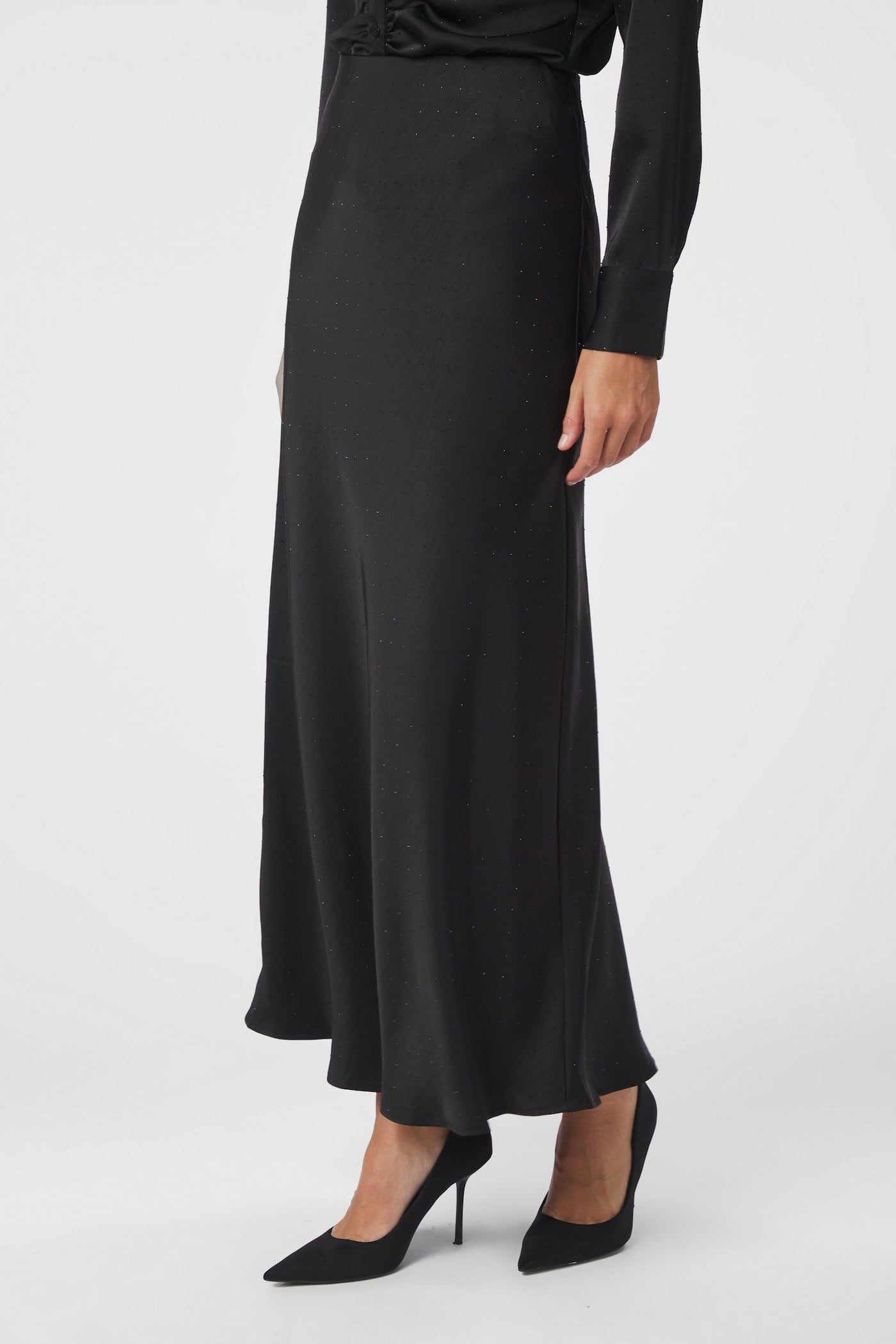 Viso Heavy Sateen Bedaz Skirt Black - 166890