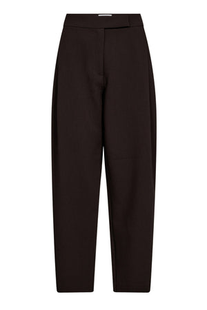VolaCC Carrot Pleat LL Pant 145-Dark Brown - 31561