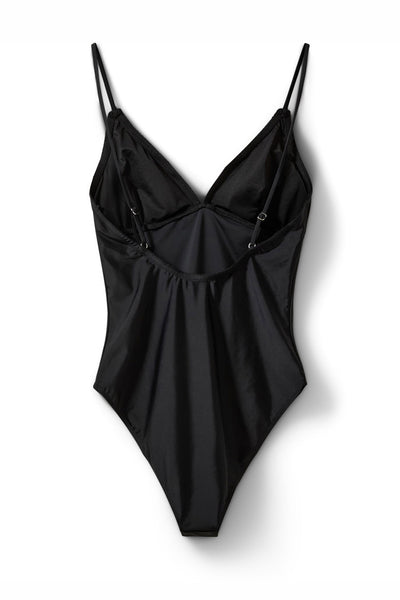WANYASW V-NECK SWIMSUIT 1000 Black - S261531 Thumbnail