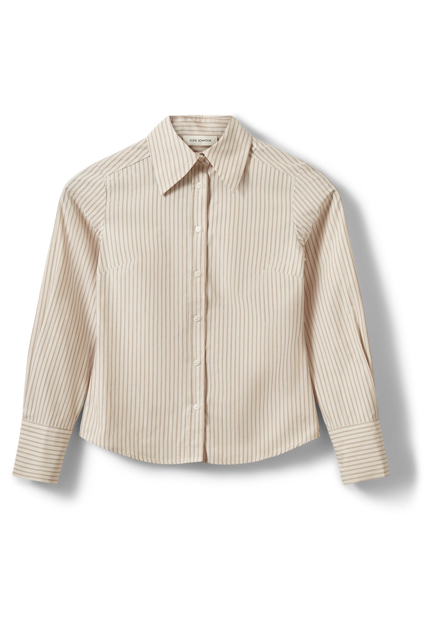 WILDASW SLIM FIT SHIRT 7118 Light Brown Striped - S262290