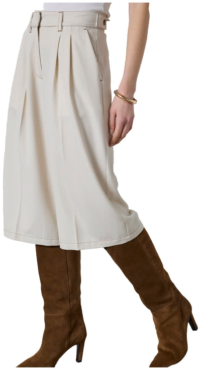 TerryCC Pleat Bermuda 320-Bisquit - 41205 Thumbnail